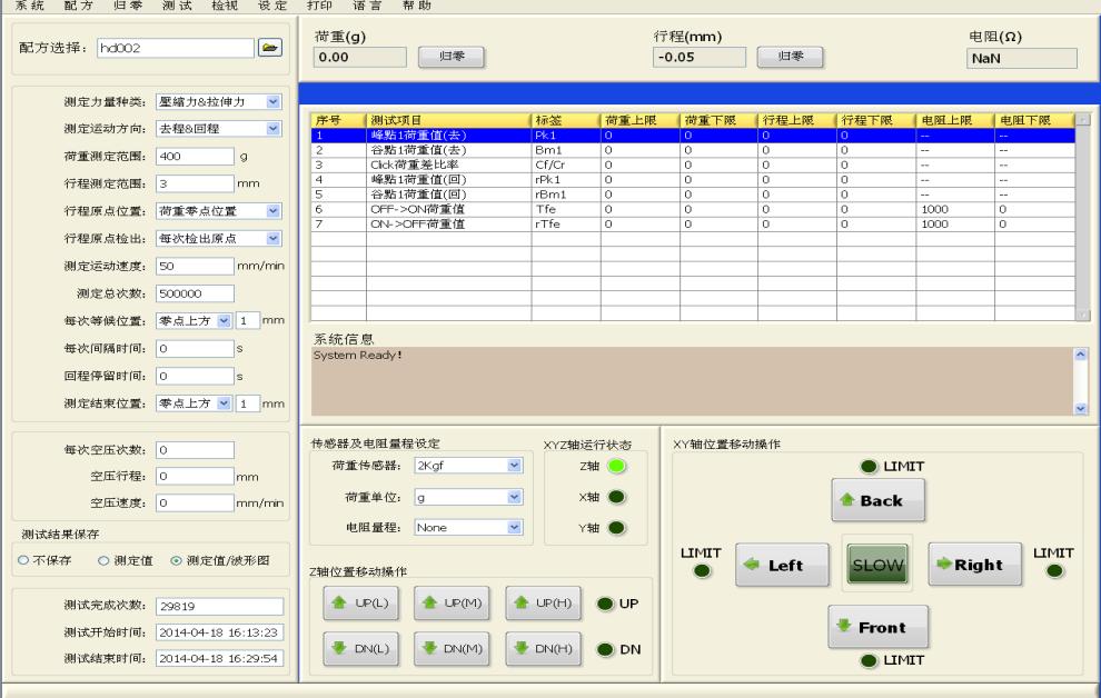 開啟軟件包后主操作平臺(tái)界面圖